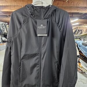 Storm Black Windbreaker Jacket